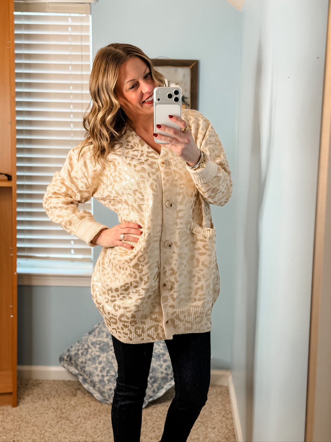 Gold & Leopard Cardigan