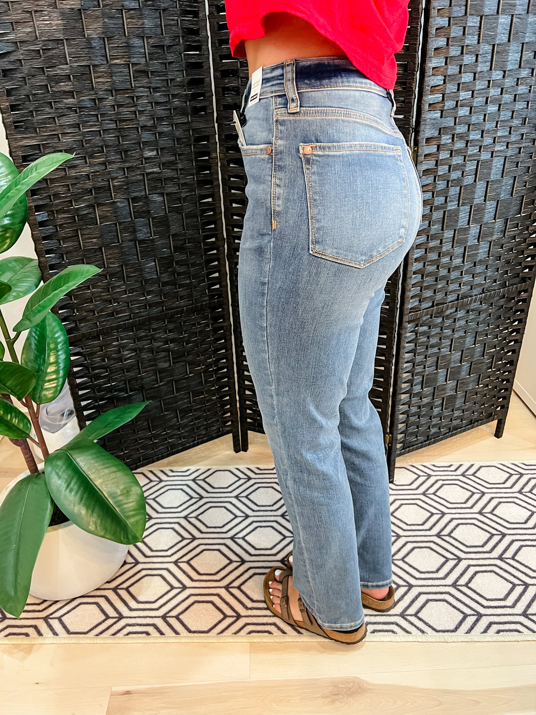 Judy Blue High Waist Straight Fit Jean - The Teal Antler Boutique
