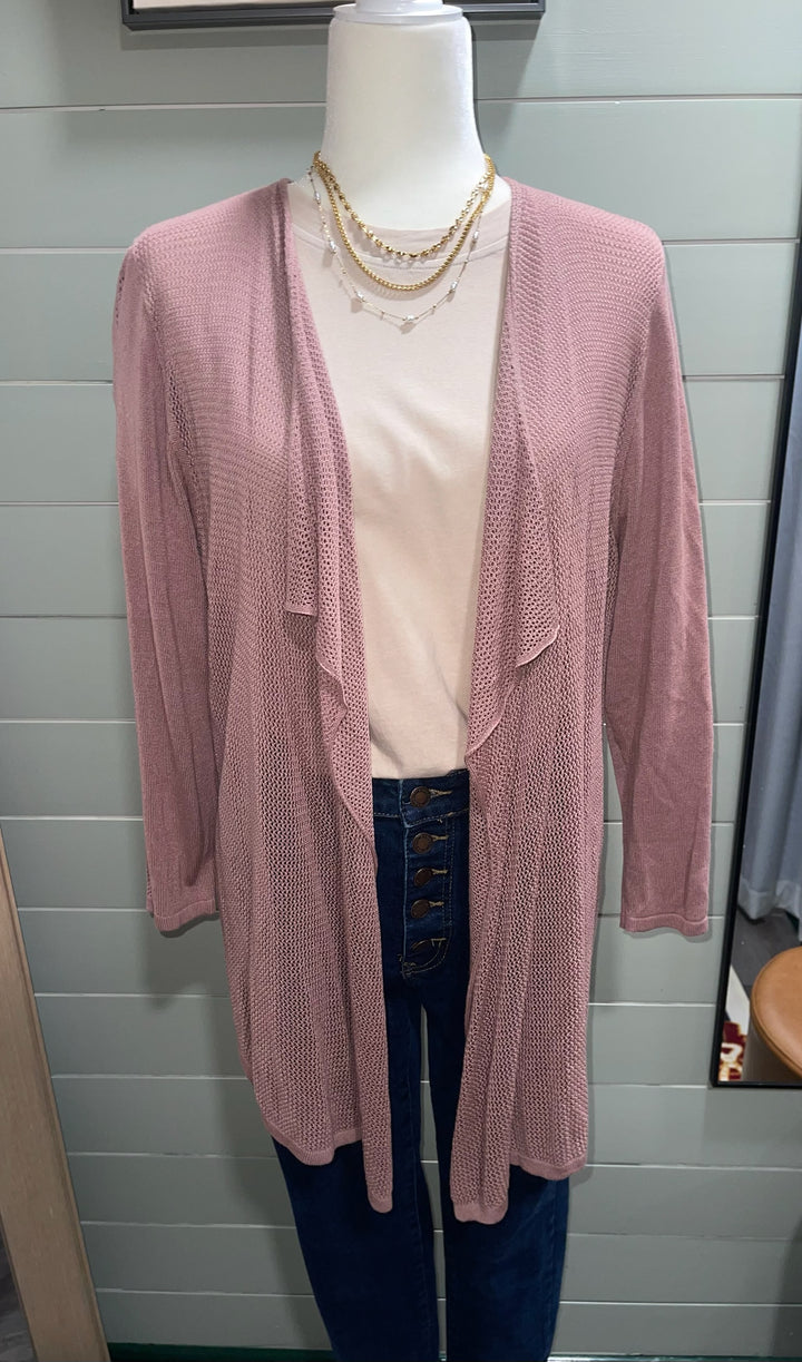 AS-Mauve Cardi - L