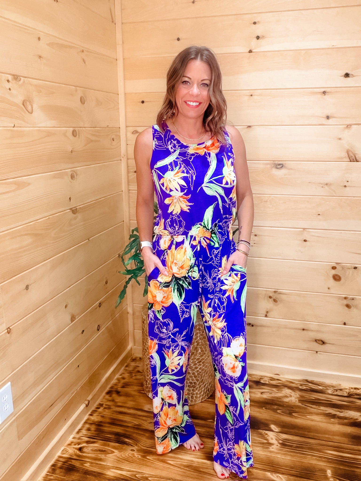 Take Me To The Tropics Jumpsuit – The Teal Antler™