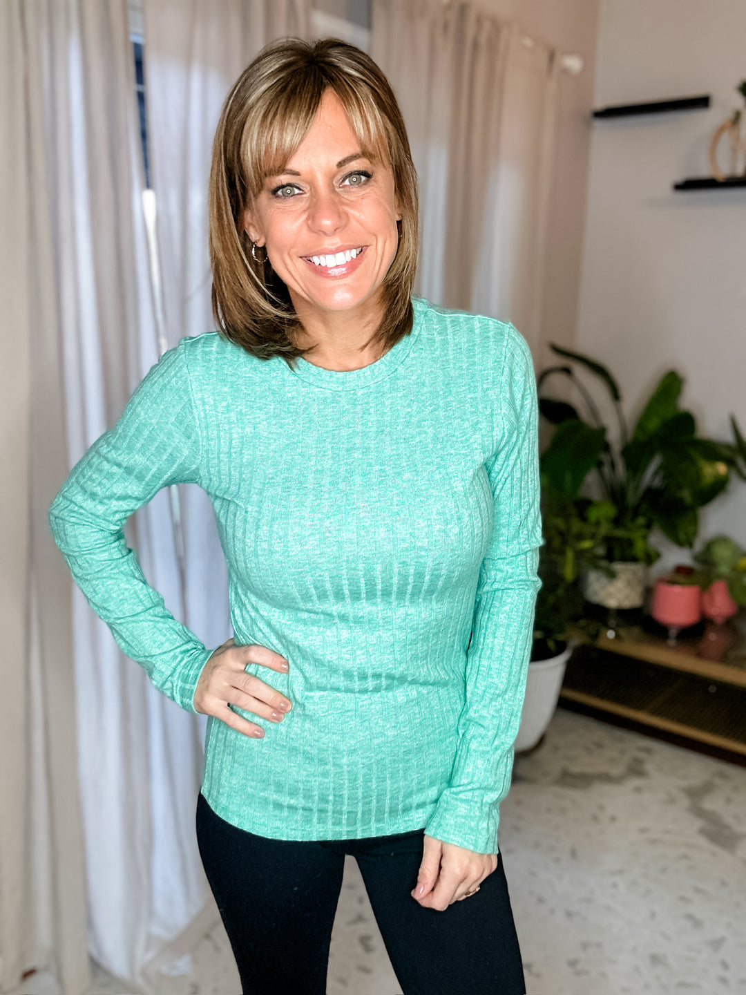It's Perfect- Ribbed Top - The Teal Antler Boutique