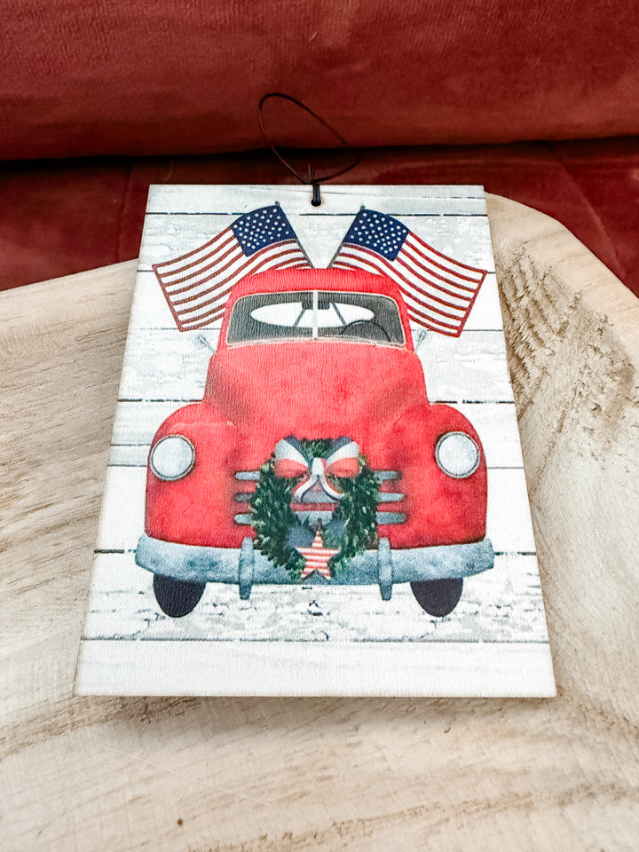 Patriotic Plaque Ornament
