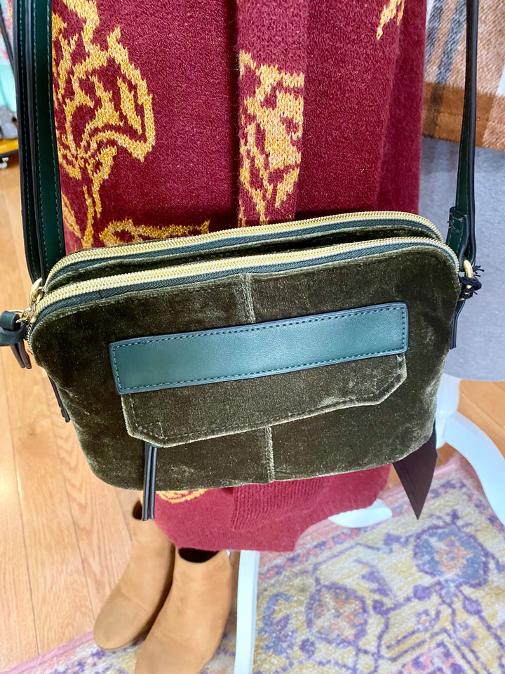 Velvet Shoulder Bag