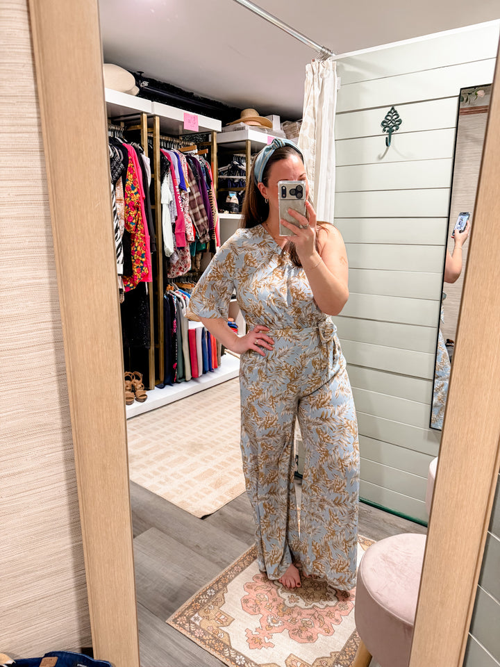 One Shoulder Jumpsuit