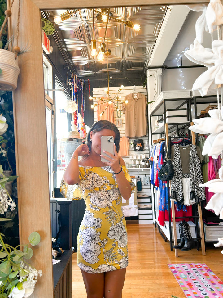 Yellow Floral Dress