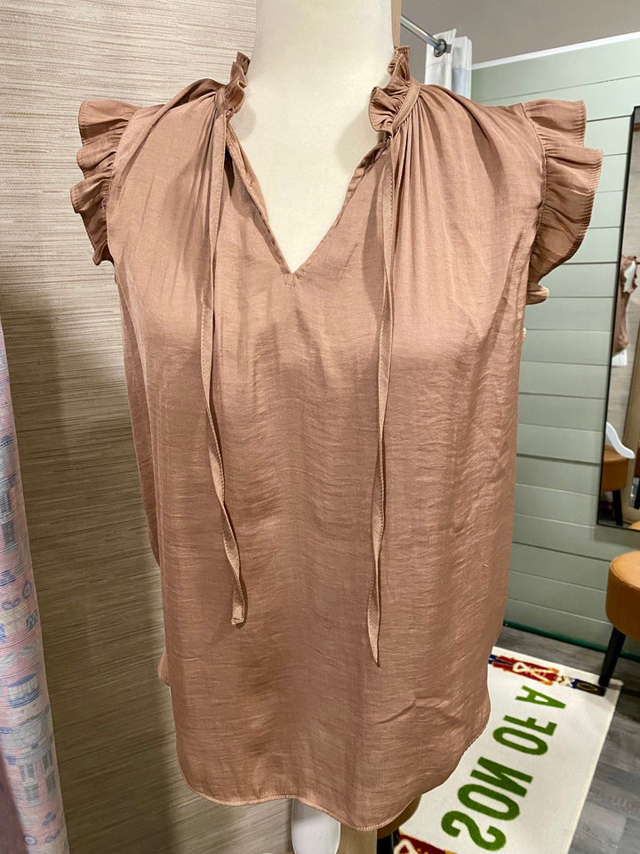 C&C-Tie Front Top - XS