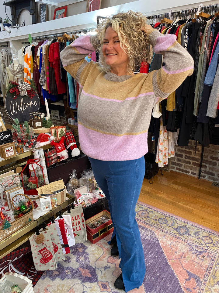 Front Slit Flare Pants