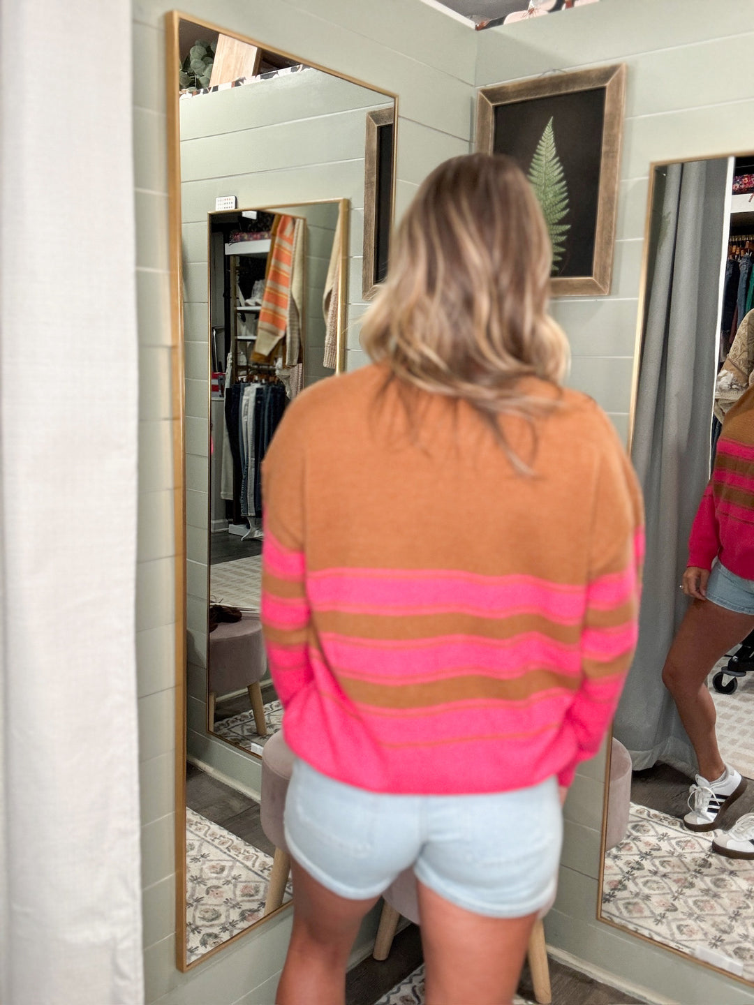 Vibrant Color Striped Sweater