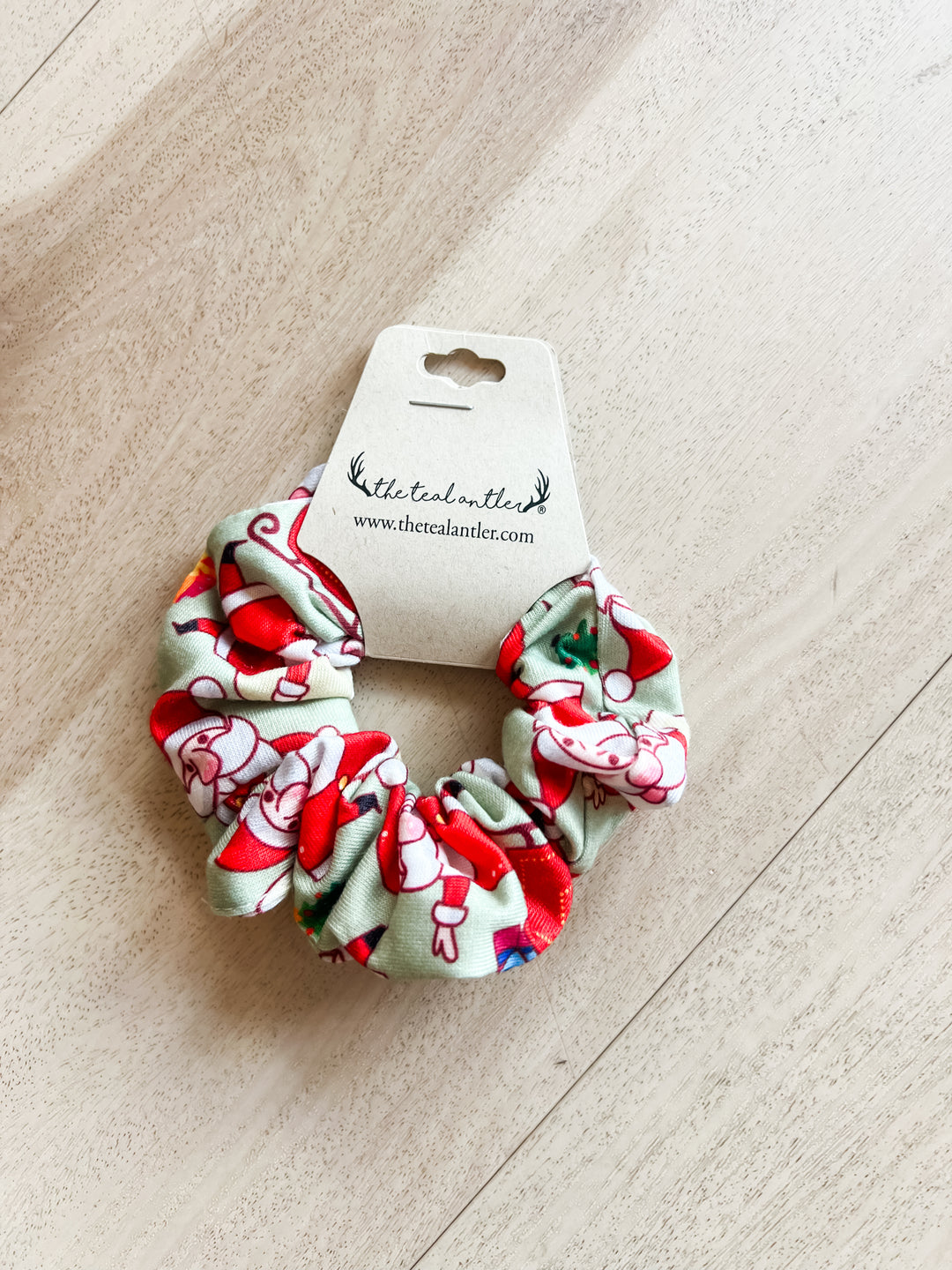 Santa Scrunchie - The Teal Antler Boutique