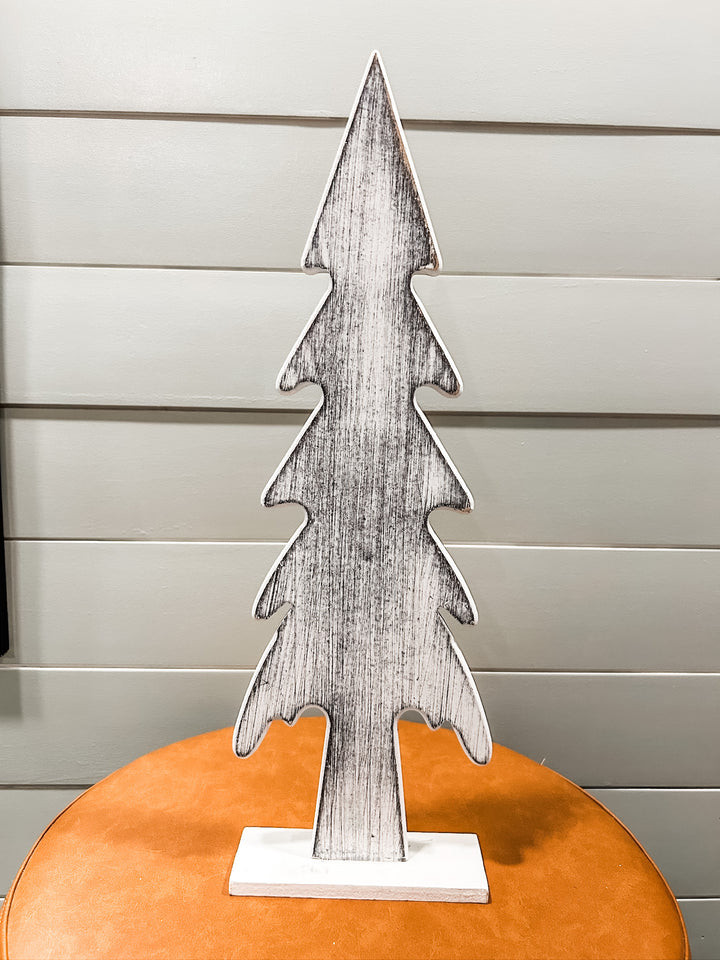 18" Wooden Tree Decor