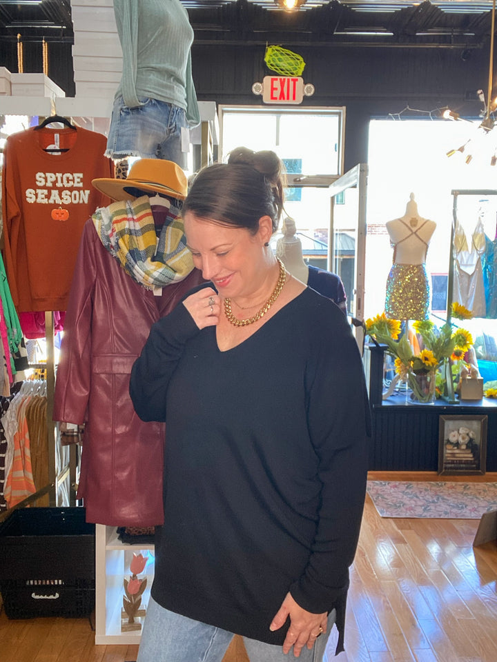 Comfy V Neck Sweater