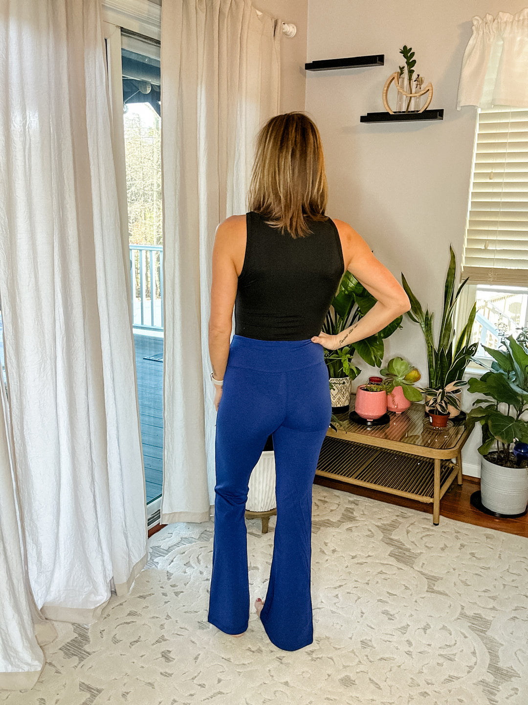 High Waist Yoga Flare Pants - The Teal Antler Boutique