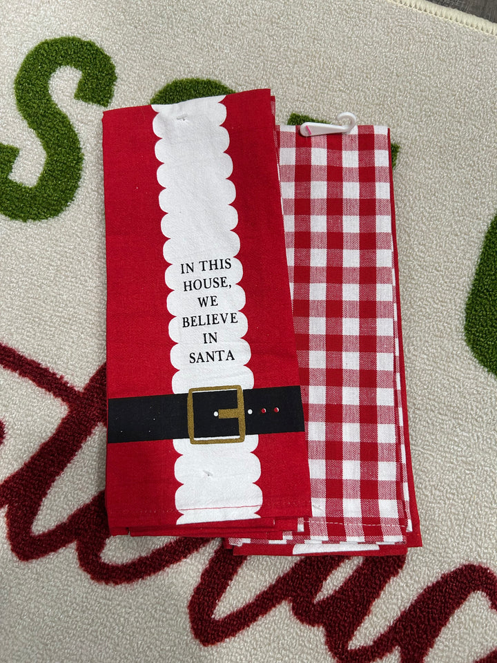 Set of 2 Holiday Tea Towels