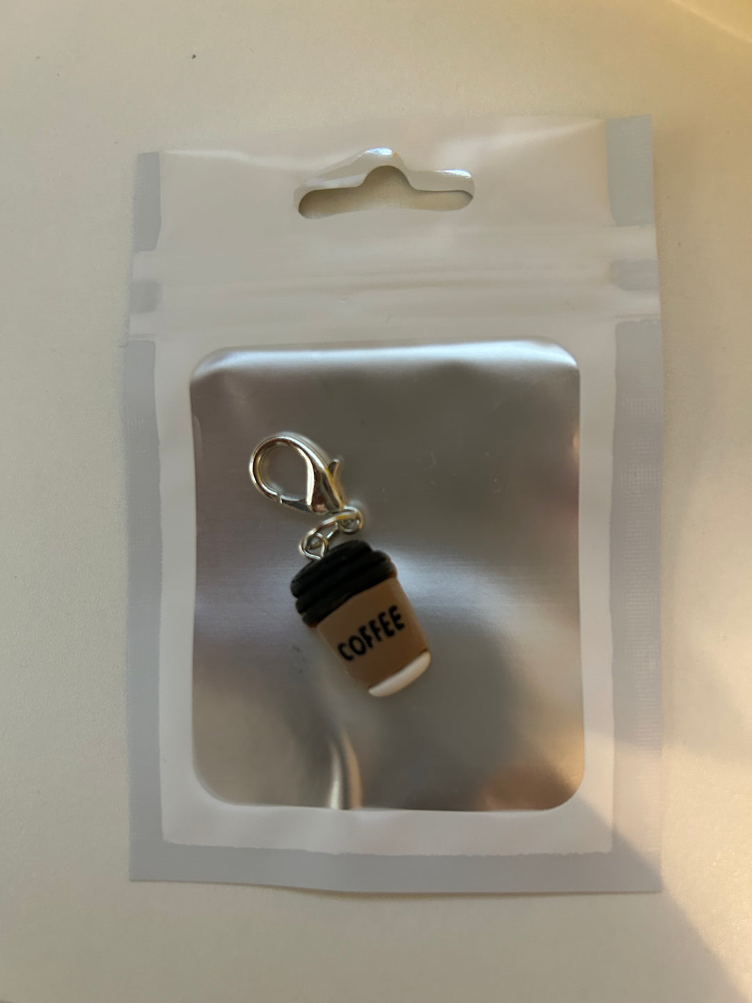 Coffee Charm w/Clip