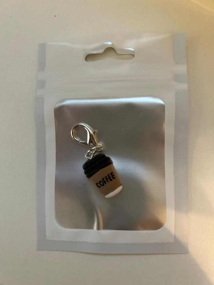 Coffee Charm w/Clip