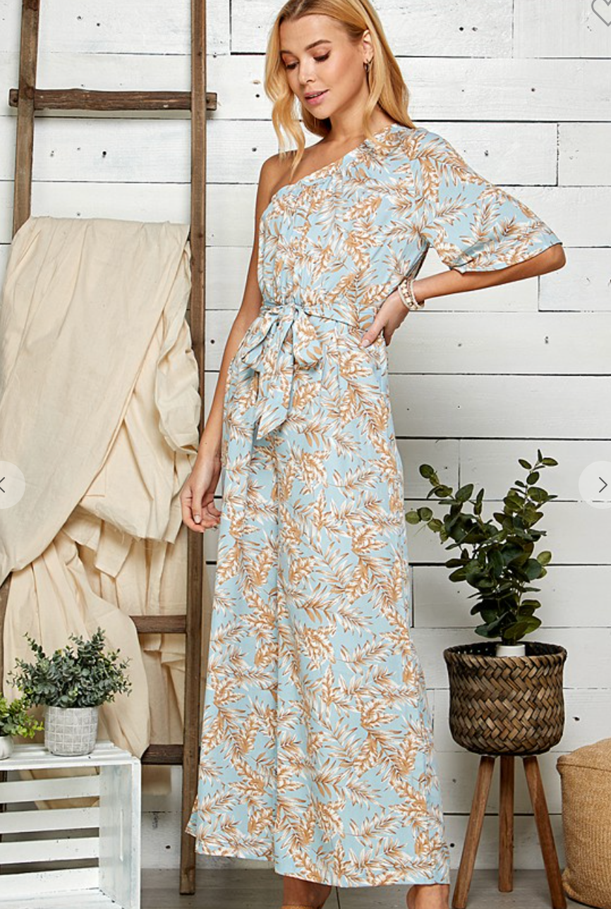 One Shoulder Jumpsuit