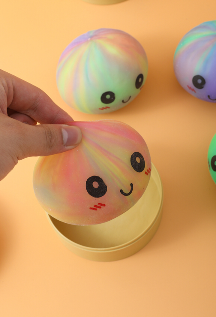 TIE DYE DUMPLING BUN STRESS RELIEF SQUISHY
