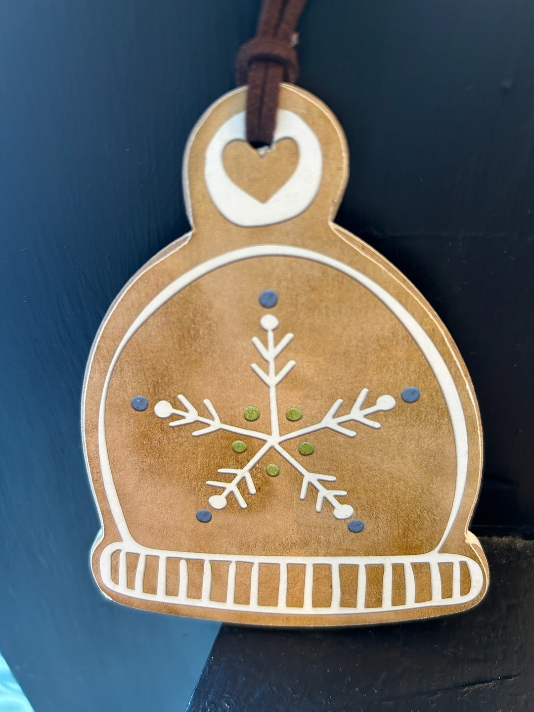 Gingerbread Wooden Ornament