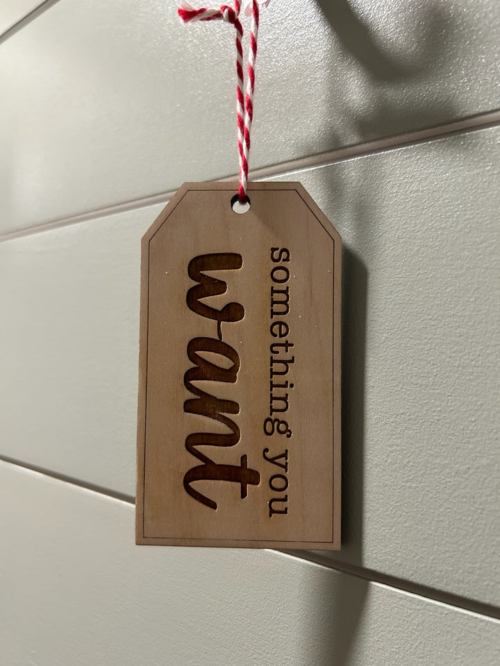 "Something To"- Gift Tag