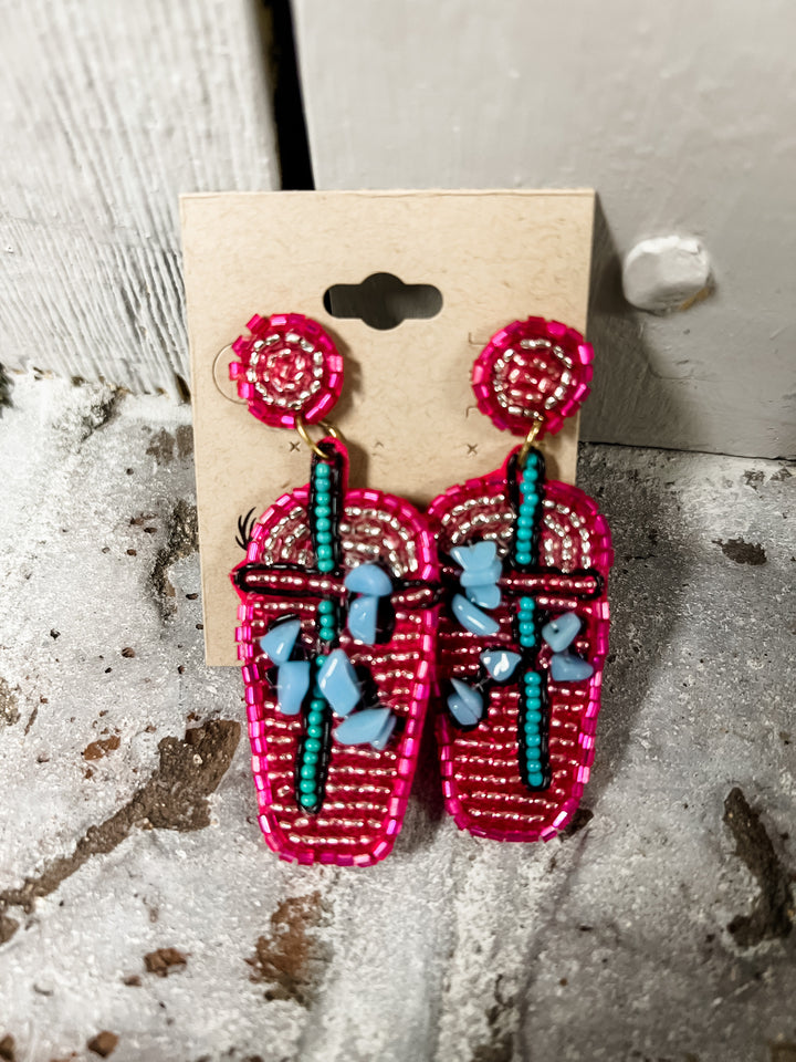 Beaded Dangle Earrings - The Teal Antler Boutique