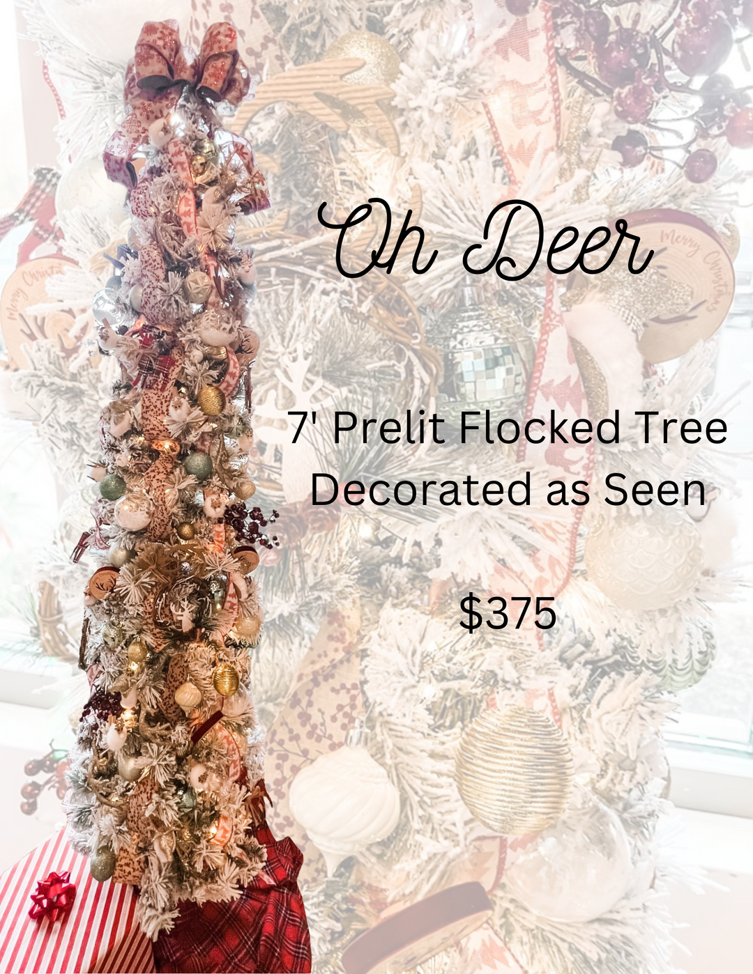 Oh Deer Decorated Tree - The Teal Antler Boutique
