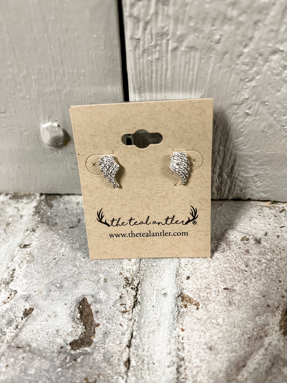 Studded Wing Earrings - The Teal Antler Boutique