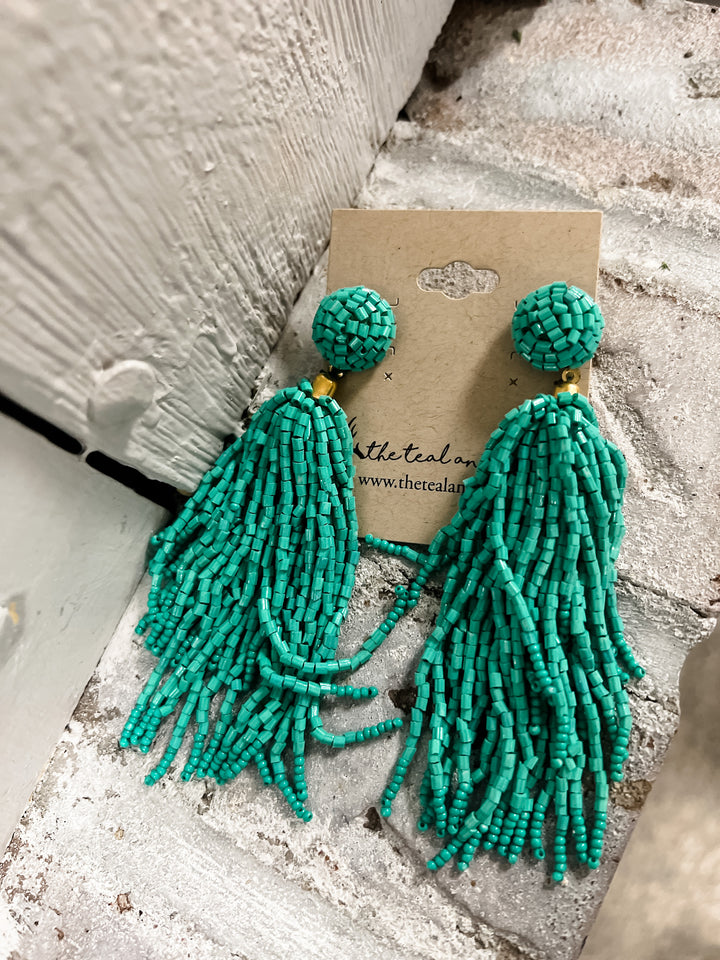 Beaded Dangle Earrings - The Teal Antler Boutique
