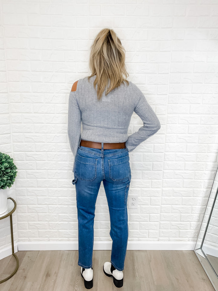 High-Rise Carpenter Slim Fit Jeans - The Teal Antler Boutique