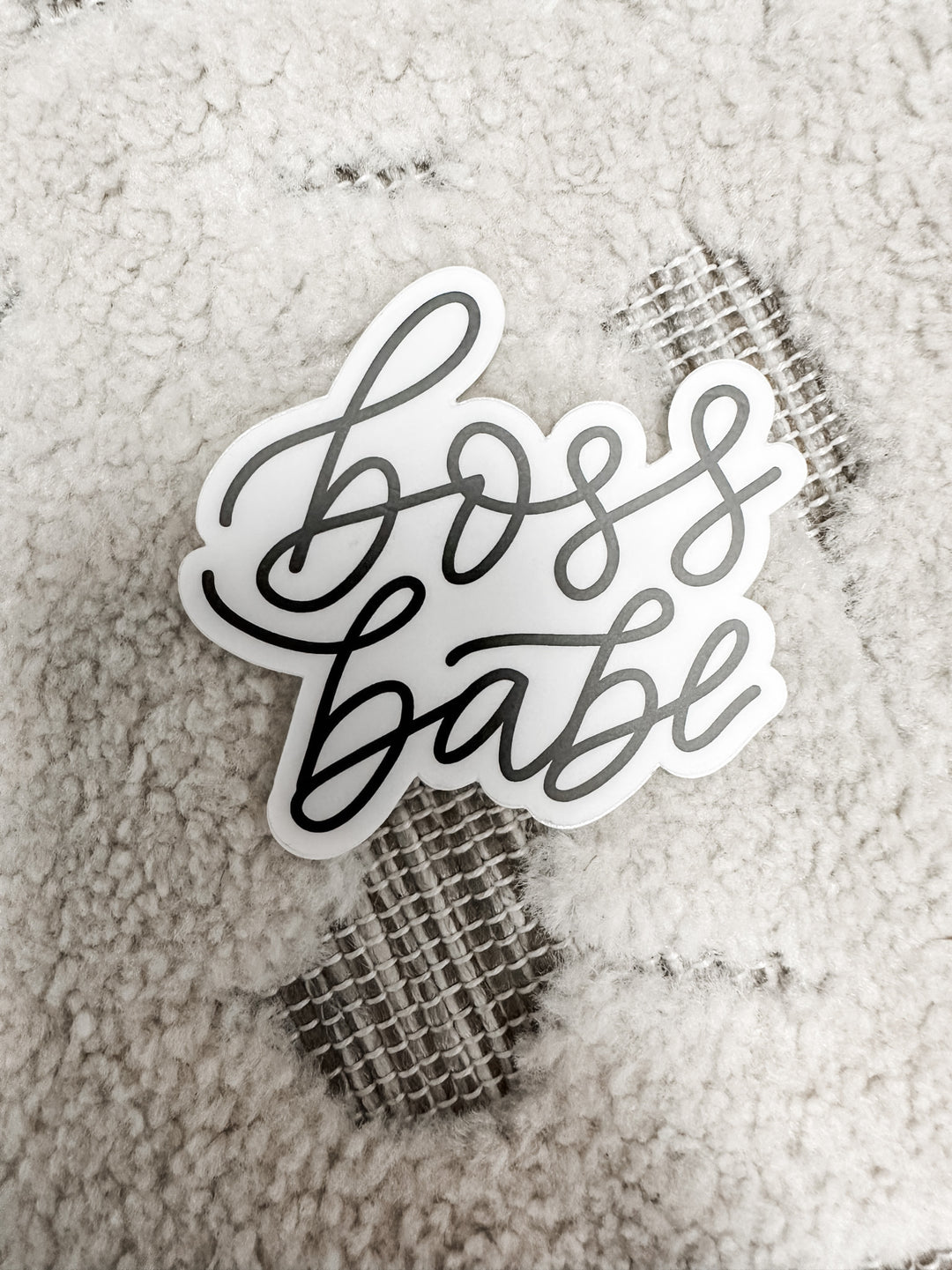 Bossbabe Cursive Sticker - The Teal Antler Boutique