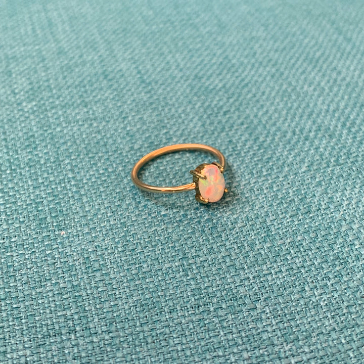 Ethiopian Opal Ring - The Teal Antler™