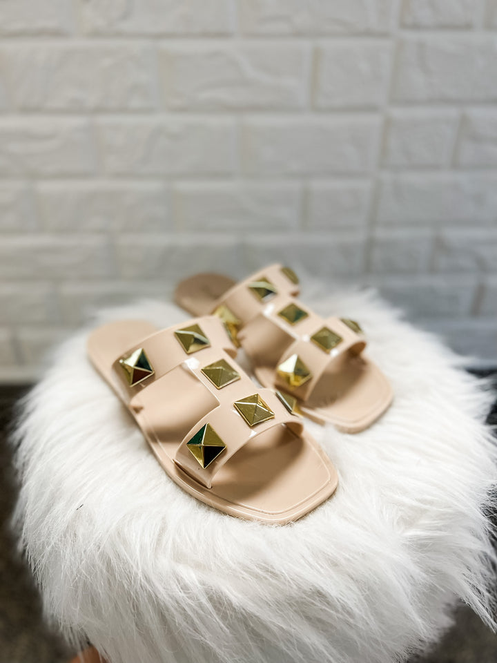 Studded Jelly Sandal - The Teal Antler Boutique