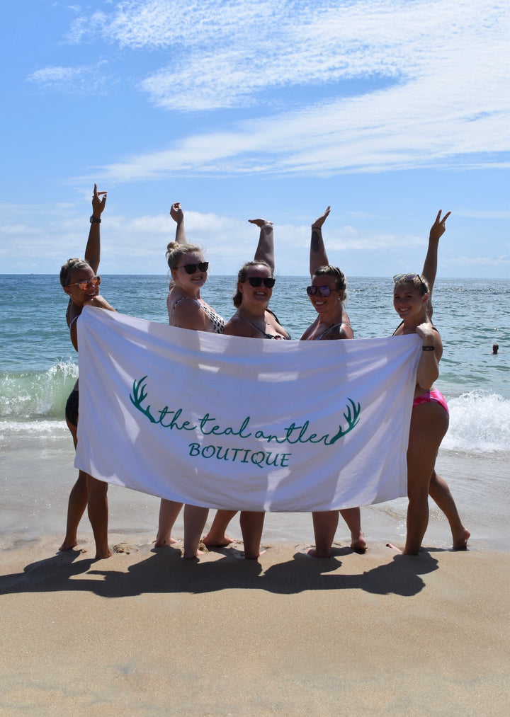 The Teal Antler Beach Blanket - The Teal Antler Boutique