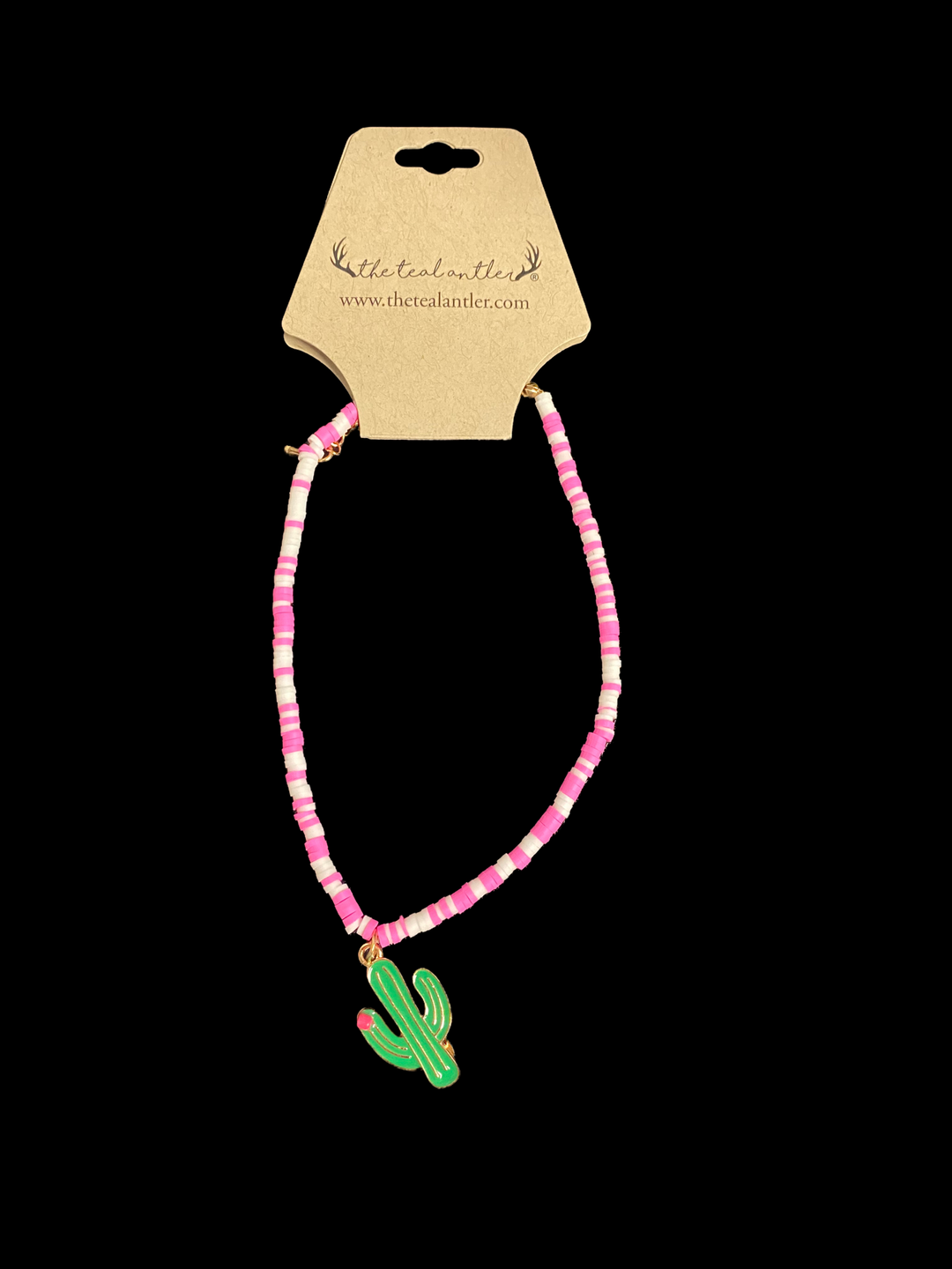 Disc Cactus Charm Anklet - The Teal Antler Boutique