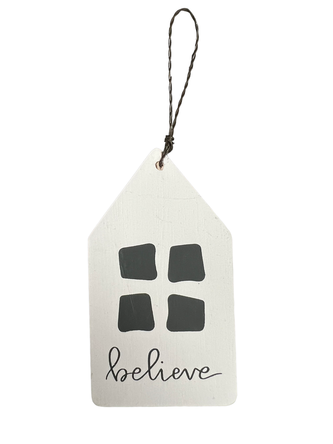 Wood House Ornament - The Teal Antler Boutique