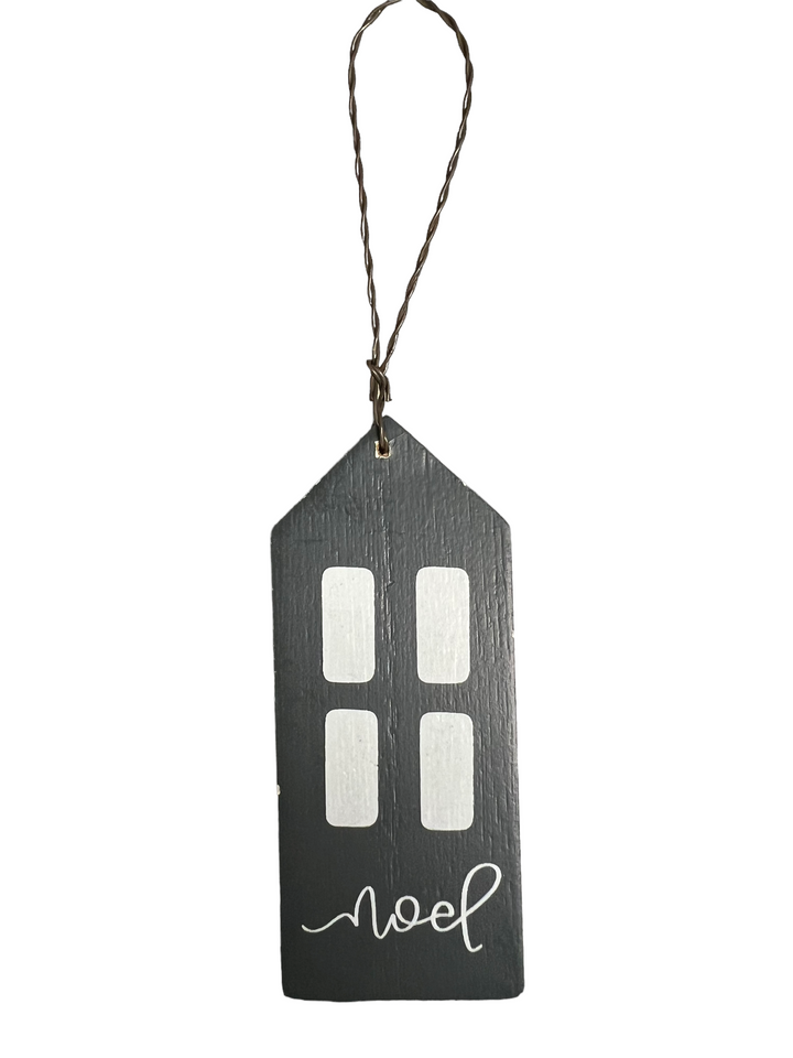 Wood House Ornament - The Teal Antler Boutique