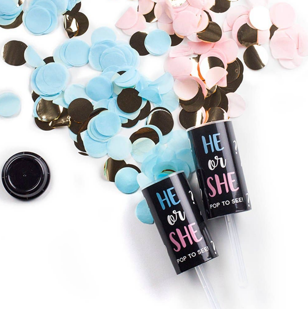 Gender Reveal Confetti Poppers - The Teal Antler™