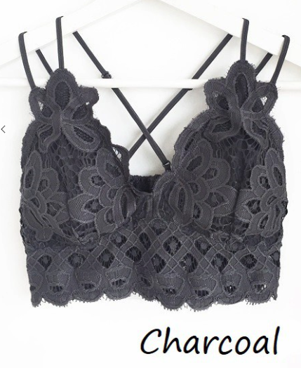 Bralette - Charcoal - The Teal Antler Boutique