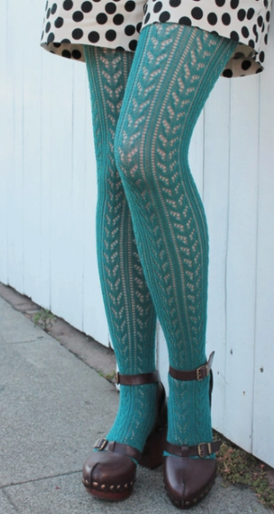 Crochet Textured Tights - The Teal Antler Boutique