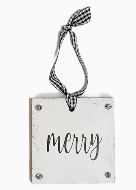Merry Ornament - The Teal Antler Boutique