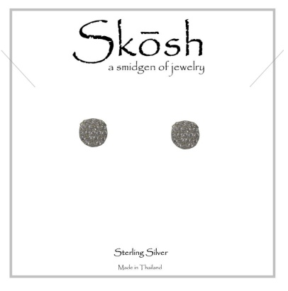 Skosh Silver Studded Disc Earrings - The Teal Antler Boutique