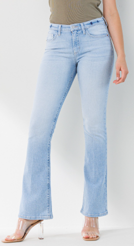 Sneak Peek Mid Rise Super Light Classic Bootcut - The Teal Antler Boutique