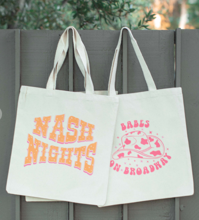 Nash Nights Canvas Tote - The Teal Antler Boutique