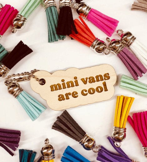 Minivans Are Cool Keychain - The Teal Antler Boutique