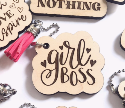 Girl Boss Keychain - The Teal Antler Boutique