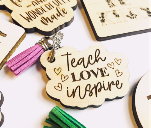 Teach Love Inspire Keychain - The Teal Antler Boutique