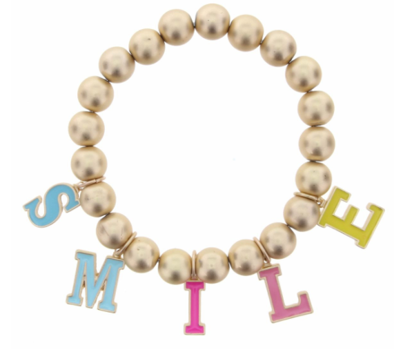 JM Kids Gold Multicolored Say It Bracelet - The Teal Antler™