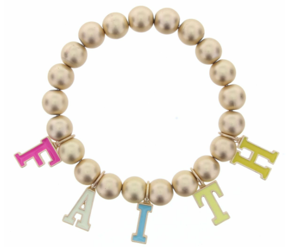 JM Kids Gold Multicolored Say It Bracelet - The Teal Antler™