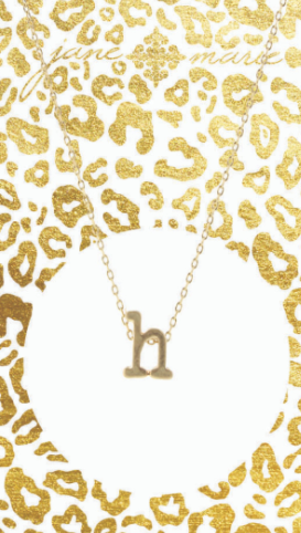 JM 16" Gold Block Initial Necklace - The Teal Antler™