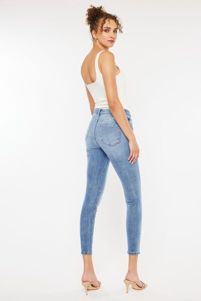 Kancan High Waist Cat's Whiskers Skinny Jeans - The Teal Antler Boutique