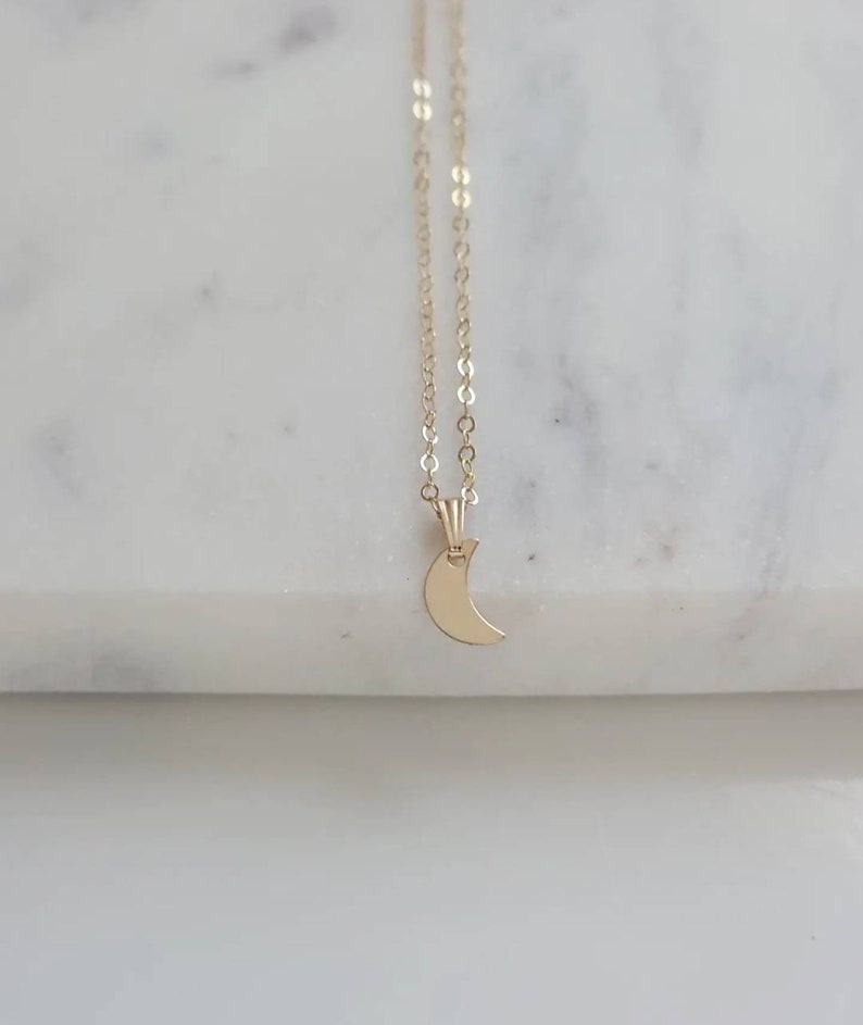 Simple Crescent Moon Necklace - The Teal Antler Boutique